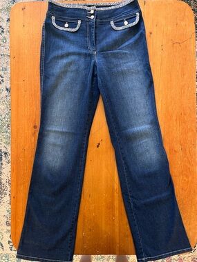 Rare Cambio Jeans with Chanel-style Trim and Swarovski Crystal Buttons